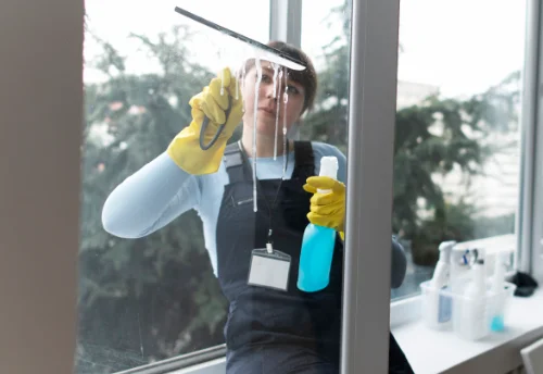 Nettoyage de vitres intérieures et extérieures au Chauchet
